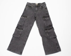 4D__6660 JEANS CARGO CON BORCHIETTE "SARAH CHOLE"