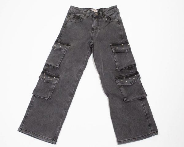 4D__6660 JEANS CARGO CON BORCHIETTE "SARAH CHOLE"
