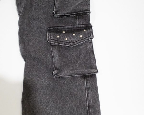 4D__6661 JEANS CARGO CON BORCHIETTE "SARAH CHOLE"