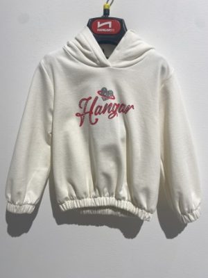 Z8084N FELPA CON CAPPUCCIO ELASTICO "HANGAR93"