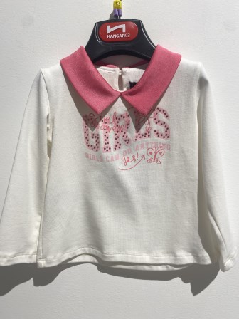 Z8092B MAGLIA CON COLLETTO "HANGAR93"