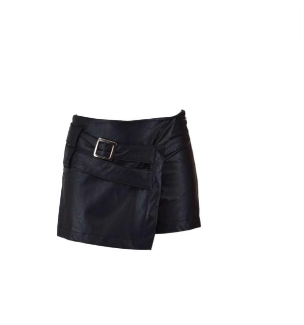 pantaloncino ecopelle GONNA PANTALONE IN ECOPELLE "SARAH CHOLE"
