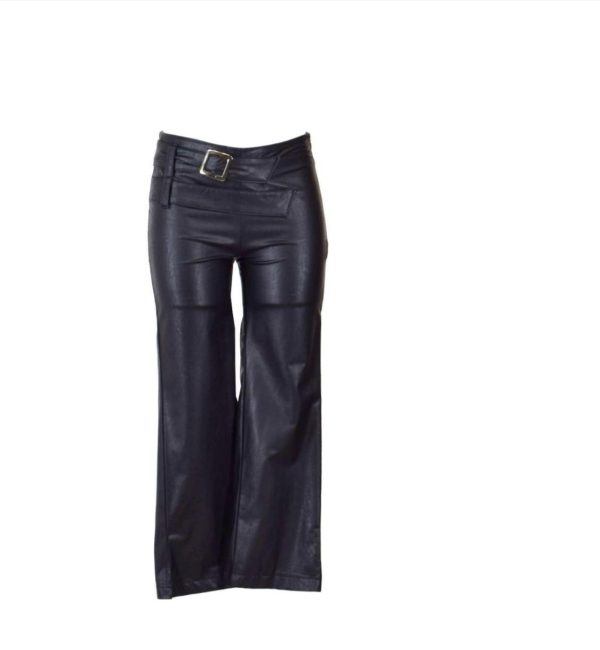 pantalone pelle PANTALONE IN ECOPELLE "SARAH CHOLE"